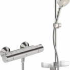 ORAS NOVA dušas maisītājs ar termostatu un dušas statīvu, hroms