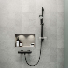 ORAS APOLLO 3jet dušas komplekts ar plauktu melns