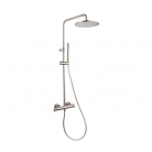 Dušas kolonna ALEXIA ar termostatu, rokas dušu un lietus dušu D30cm, RamonSoler brushed nickel