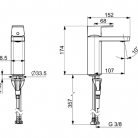 ORAS Stela izlietnes maisītājs bez noplūdes hroms