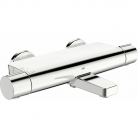 ORAS OPTIMA STYLE vannas maisītājs no sienas ar termostatu un pārslēdzēju, hroms