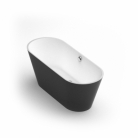 VISPOOL brīvstāvošā vanna SELENE 1585*640*610mm ar noplūdes sifonu, balta