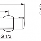 ORAS NOVA dušas un vannas termostats, melns matēts