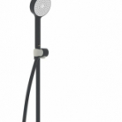 ORAS NOVA  dušas kolonna ar termostatu, lietus dušu un rokas dušu, melns matēts