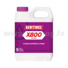 Piedeva ātrai tīrīšanai un nogulšņu noņemšanai SENTINEL X800 Fast Acting Cleaner, 1L, kastē 12gb.