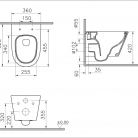 Pods VITRA M50, VORTEX piekarams,ar SC vāku