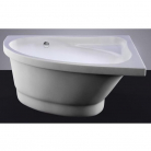 Vanna MIA 140x90cm labā balta+sifons