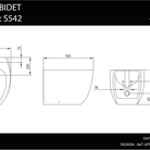 WC bidē OVAL balts