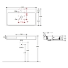 Izlietne CENTO 80x45