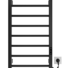 MARIO Dvieļu žāvētājs LEED elektrisks 770x430mm melns matēts