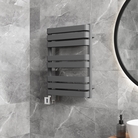 Dvieļu žāvētājs TERMA WARP T 1110x500mm Metallic grey krāsa