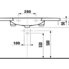Izlietne MIO 105 cm balta