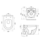 Piekarināmais pods RONDO melnā krāsā ar soft close vāku