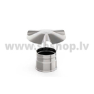 UMK Skursteņa nobeigums ar cepurīti, viensienu, D160, AISI439/0.5mm