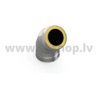 UMK Skursteņa līkums 45*., dubultsienu, D200x280, AISI439/439, 1.0mm/0.5mm