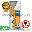 HKS LAZAR Granulu apkures katli SmartFire 11kW ar 130L bunkuru