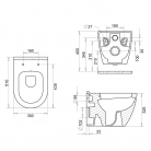 Piekarināmais pods RONDO melnā krāsā ar soft close vāku
