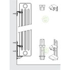 Arbonia radiatoru stiprinājumi ZB02360001