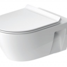 WC Duravit No.1 Rimless piekaramais ar soft close vāku, balts