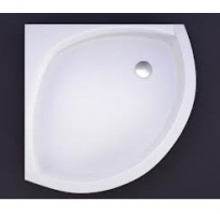 Akmens masas paliktnis C-90, 90x90x24cm ar paneli un kājām, balts Vispool