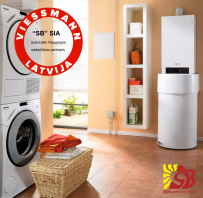 Viessmann Vitodens 200-W 19kW KOMPLEKTS ar Vitocell CVAA 200L boileri