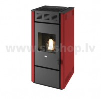 Granulu kamīns Eva Calor MARTINA 11.5kW sarkans