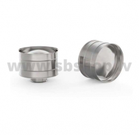 UMK Skursteņa nobeigums ar deflektoru, viensienu, D160, AISI439/0.5mm