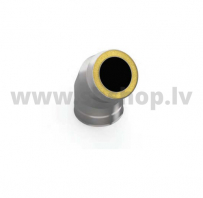 UMK Skursteņa līkums 45*., dubultsienu, D150x220, AISI439/439, 1.0mm/0.5mm