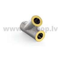 UMK Skursteņa trejgabals 45*, dubultsienu, D160x220, AISI439/439, 1.0mm/0.5mm