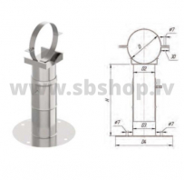 UMK Sienas stiprinājums, D220, AISI439/1.0mm 20-35, teleskopisks