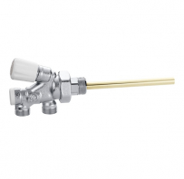 CALEFFI radiatoru termoventīļu grupa alumīnija radiatoriem apakšējam pieslēgumam 1/2