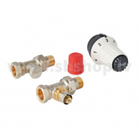Rad.Ventiļu kom-ts taisns ar termostatu DANFOSS