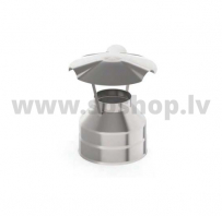 UMK Skursteņa nobeigums, dubultsienu, D200x280, AISI439/439, 0.5/0.5mm