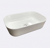 Izlietne HATRIA HAPPY HOUR 18:00S, 55x38x15cm, balta liekama uz virsmas