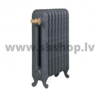 Čuguna radiators BEIGELAI BGL-600 (12 sekc.) gruntēts melnā krāsā