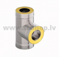 PRO Skursteņa Izolēts trejgabals D120/220 90gr. ar noslēgkorķi