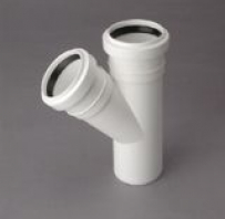 Iekšējās baltās kanalizācijas trejgabali d32*32*45*