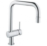 GROHE virtuves maisītāji Minta U-veida integr.izvelk.izteci-pārsl, hroms