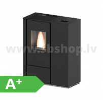 Granulu kamīns Eva Calor CARMEN 7kW melns