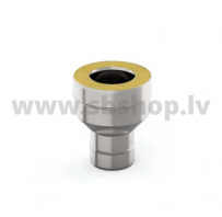 UMK Skursteņa sākums, dubultsienu, A/M-F, D150x220, AISI439/439, 1.0/0.5mm