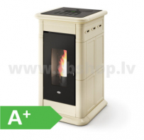 Granulu kamīns Eva Calor NANCY 11,4kW krēmkrāsas