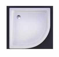 Akmens masas paliktnis R-90, 90x90x25cm pusaplis ar paneli, BEZ sifona