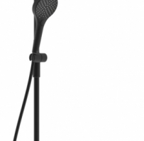 Dušas sistēma ORAS STYLE ar termostata maisītāju, lietus dušu un rokas dušu, melns matēts