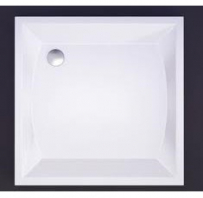 Akmens masas paliktnis K-90*90 kvadrāts ar paneli balts Vispool