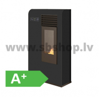 Granulu kamīns Eva Calor ZITA SLIM 7.5kW melns
