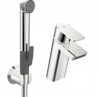 ORAS Stela izlietnes ar bidettu un kaskādes izteci, hroms