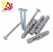 Radiatoru dībeļi un skrūves komplekts (4+4)