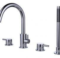 Maisītājs uz vannas malas VICTORIA 4-daļīgs hromēts