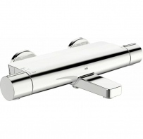 ORAS OPTIMA STYLE vannas maisītājs no sienas ar termostatu un pārslēdzēju, hroms