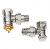 KERMI radiatoru ventiļi taisns komplekts